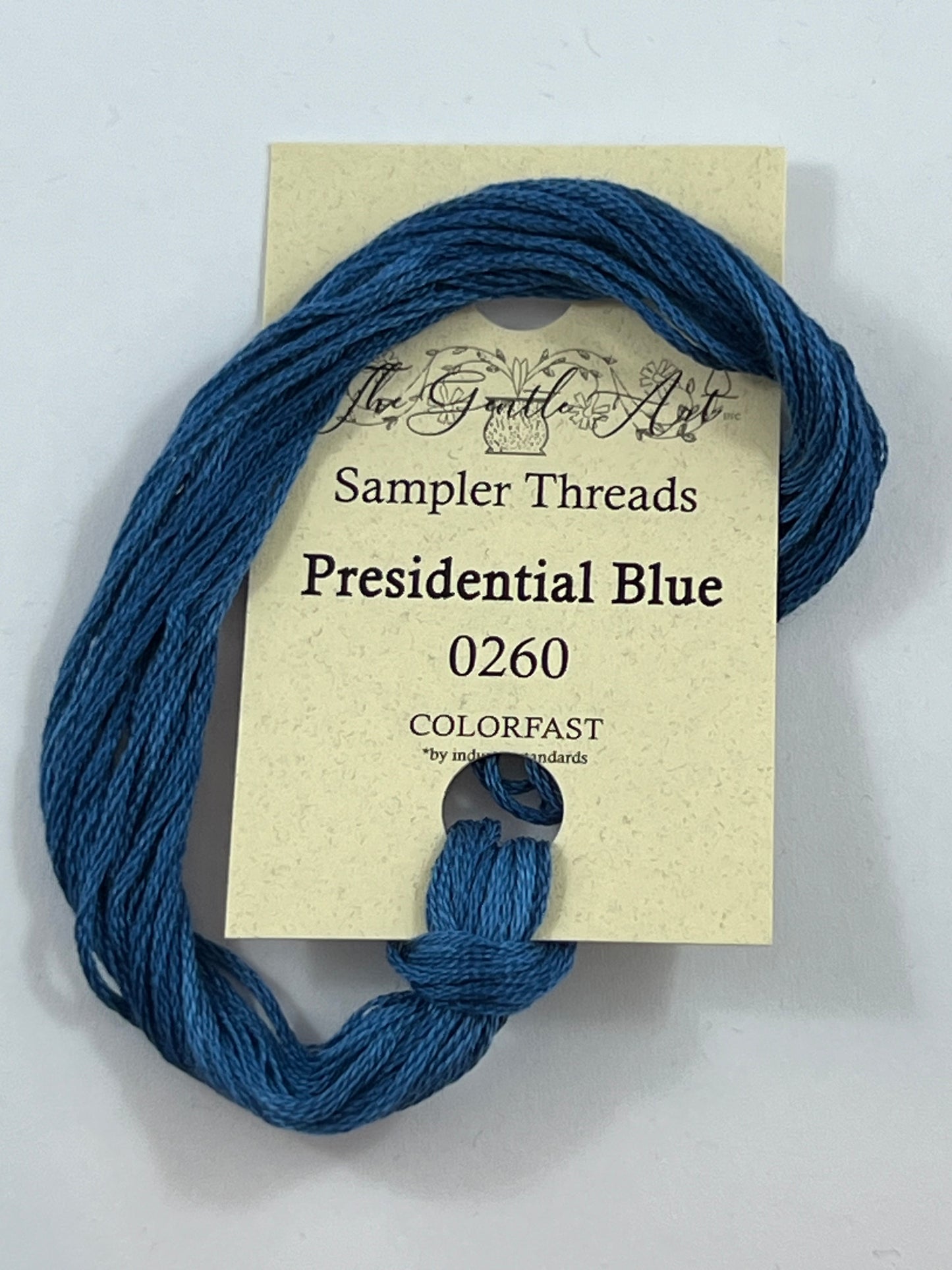 Presidential Blue 0260 The Gentle Art Sampler Thread 6 Stranded Hand Dyed Embroidery Floss