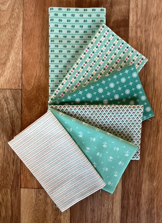 Prim Seaglass Fat Eighth Bundle by Lori Holt for Riley Blake Fabrics