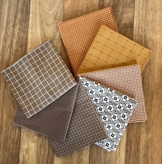 Browns Fat Quarter Bundle Lori Holt for Riley Blake Designs