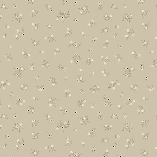 Primrose & Parsley Meadow Sprigs Sage PR26840 by Michal Marko for Poppie Cotton (sold in 25cm increments)