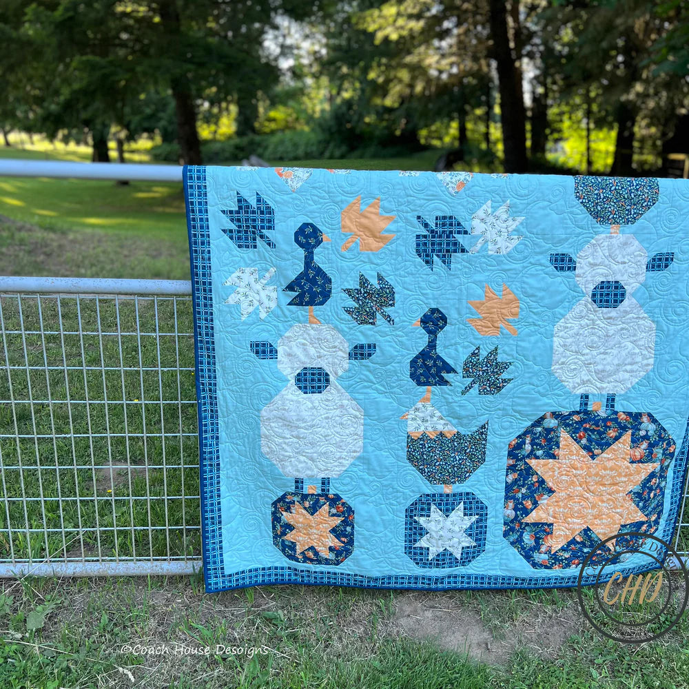 Pumpkin Yoga Quilt Pattern by Coach House Designs