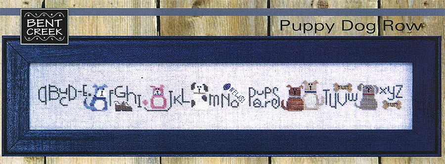 Puppy Dog Row Cross Stitch Pattern Bent Creek