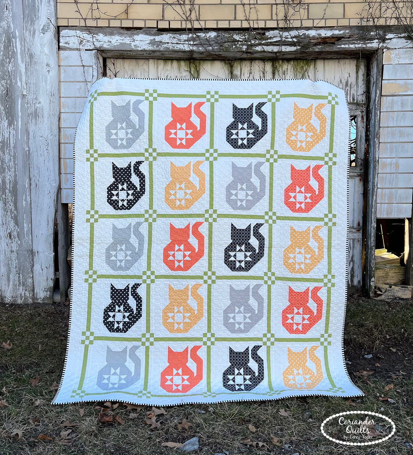 Purry Stars Quilt Pattern by Corey Yoder of Coriander Quilts