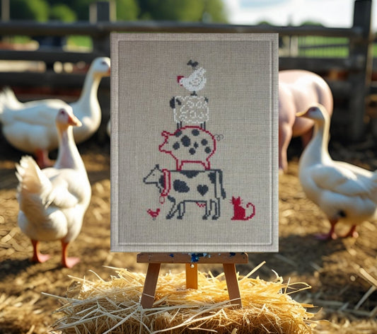 Pyramide de la Ferme Cross Stitch Pattern by Jardin Prive