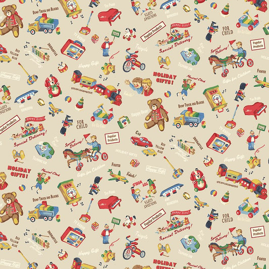 Hello Toys Cream 013A by Cosmo Textiles (sold in 25cm increments)