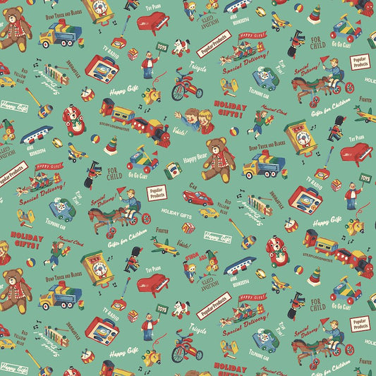 Hello Toys Green 013D by Cosmo Textiles (sold in 25cm increments)