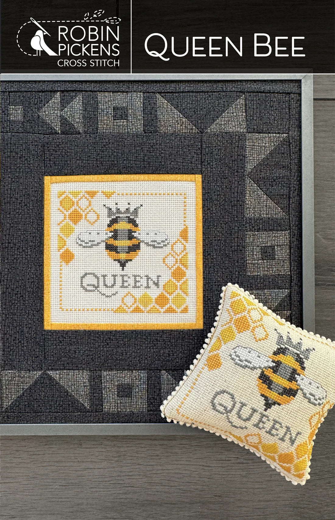 Queen Bee Cross Stitch Pattern by Robin Pickens