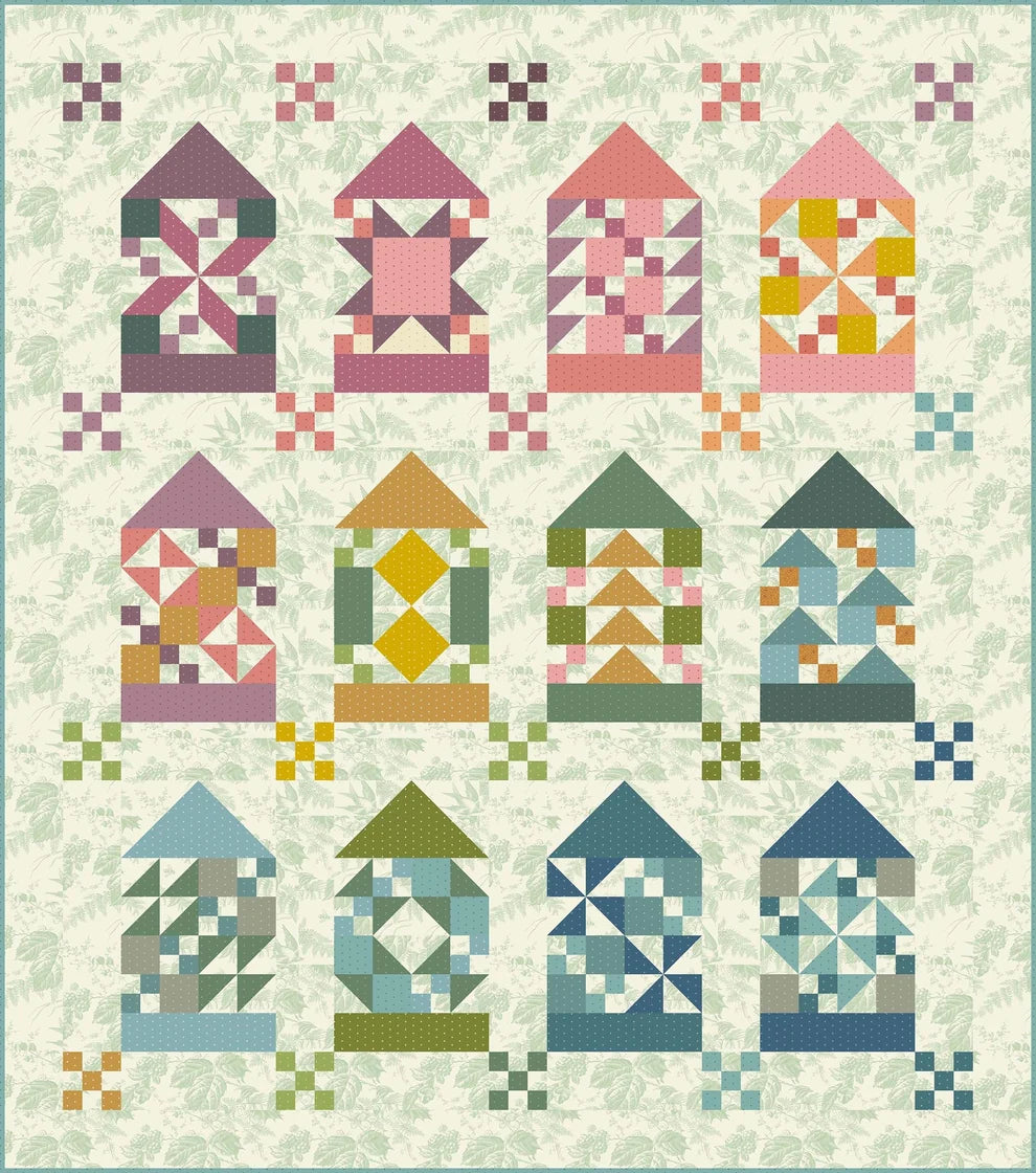 Quilters House Quilt Pattern by Laundry Basket Quilts