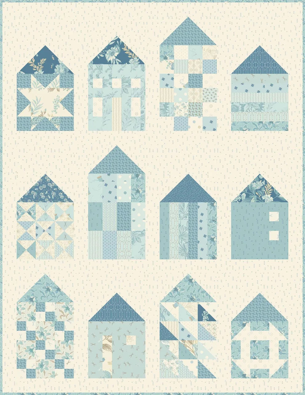 Quilters Village Quilt Pattern by Laundry Basket Quilts