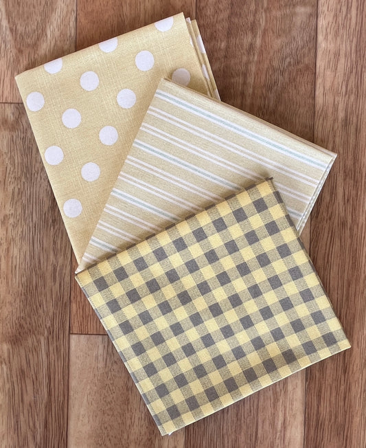 Quiltessential Yellows Fat Quarter Bundle Laundry Basket Quilts for Andover Fabrics