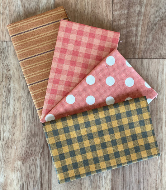 Quiltessential Oranges Fat Eighth Bundle Laundry Basket Quilts for Andover Fabrics