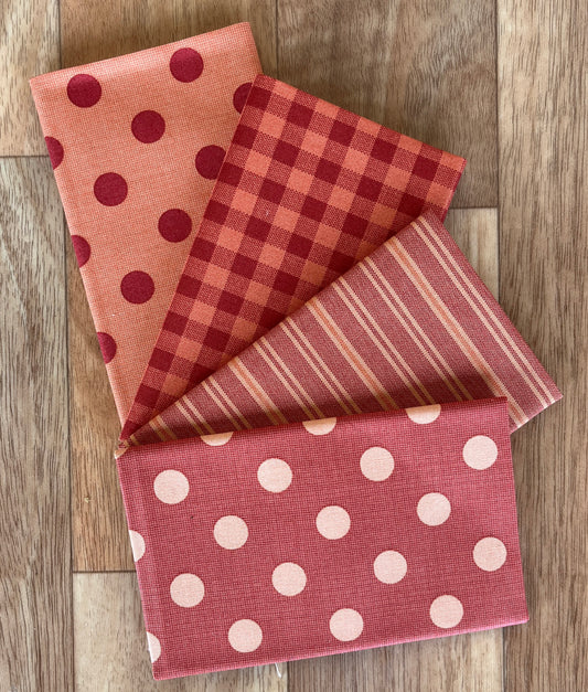 Quiltessential Reds Fat Eighth Bundle Laundry Basket Quilts for Andover Fabrics