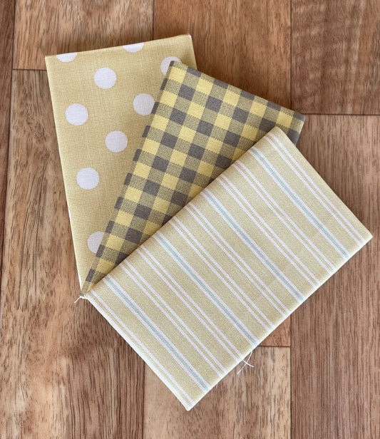 Quiltessential Yellows Fat Eighth Bundle Laundry Basket Quilts for Andover Fabrics