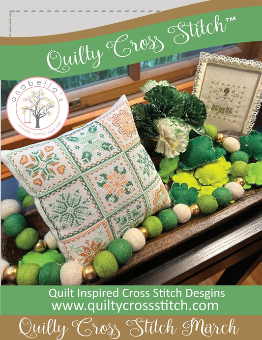 Quilty Cross Stitch March Cross Stitch Pattern by Anabella's