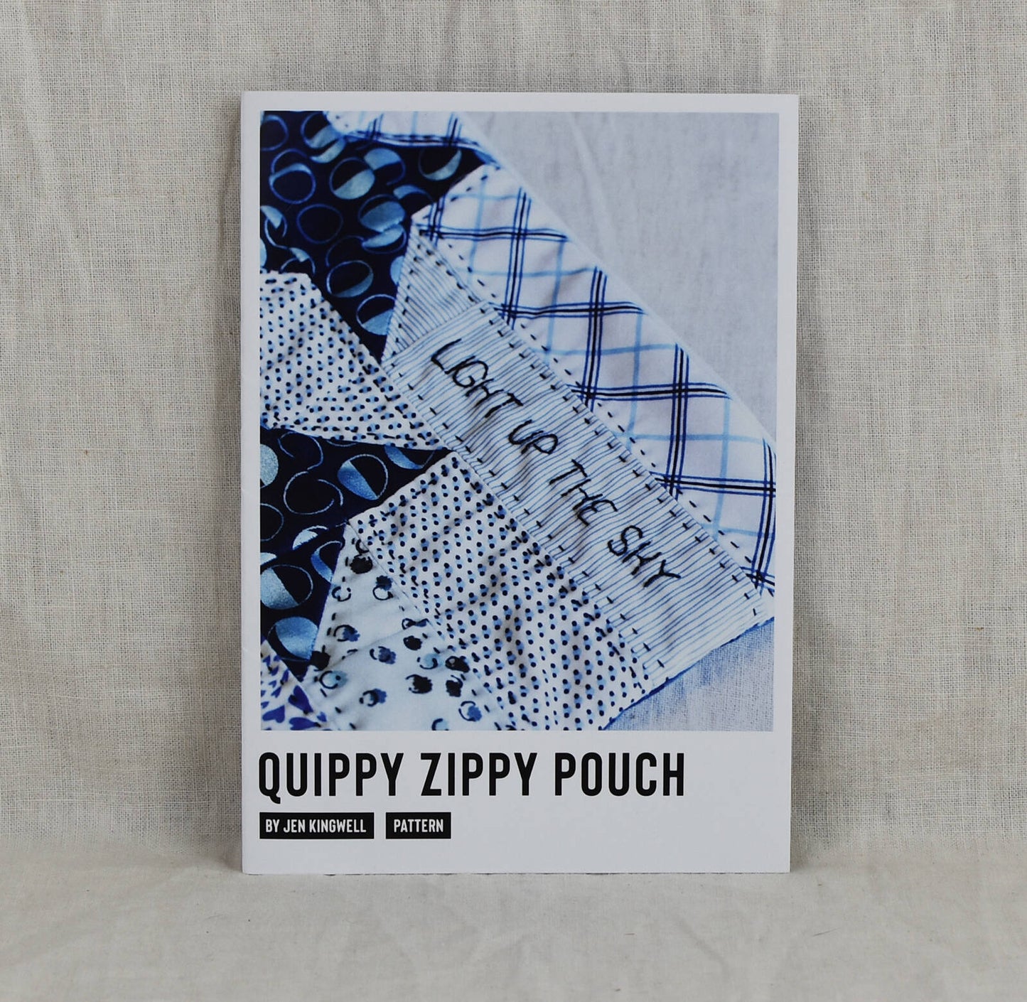 Quippy Zippy Pouch Pattern- Light Up the Sky by Jen Kingwell