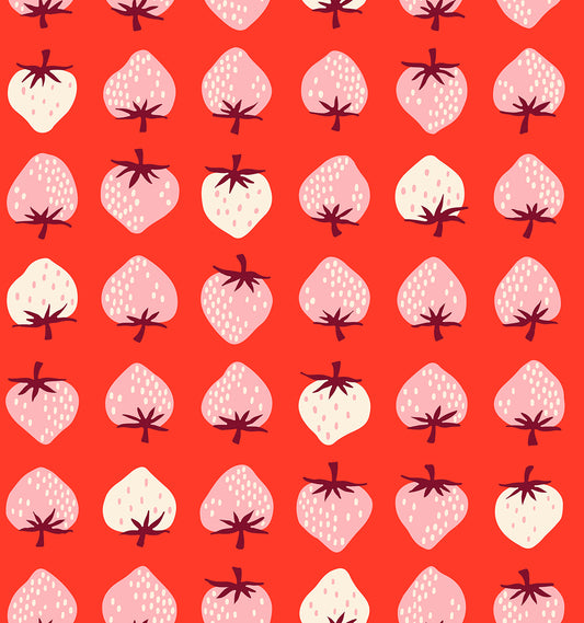 Strawberry Novelty Lollipop RS308418 by Kimberly Kight of Ruby Star Society (sold in 25cm increments)