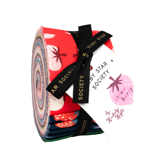 Strawberry Jelly Roll by Kimberly Kight of Ruby Star Society (sold in 25cm increments)