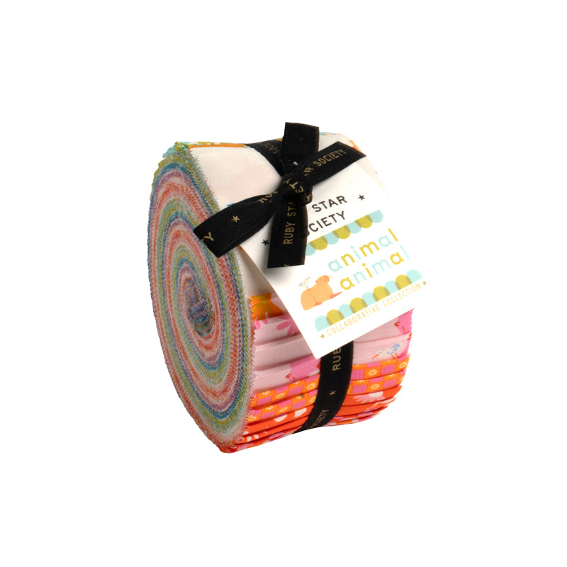 Animal Animal Jelly Roll by Ruby Star Society for Moda fabrics