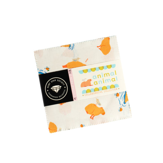 Animal Animal Charm Pack by Ruby Star Society for Moda fabrics