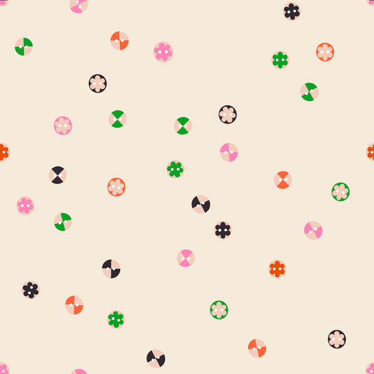 1800 Notion Buttons Shell RS520811 a Collaborative Collection by Ruby Star Society (sold in 25cm increments)