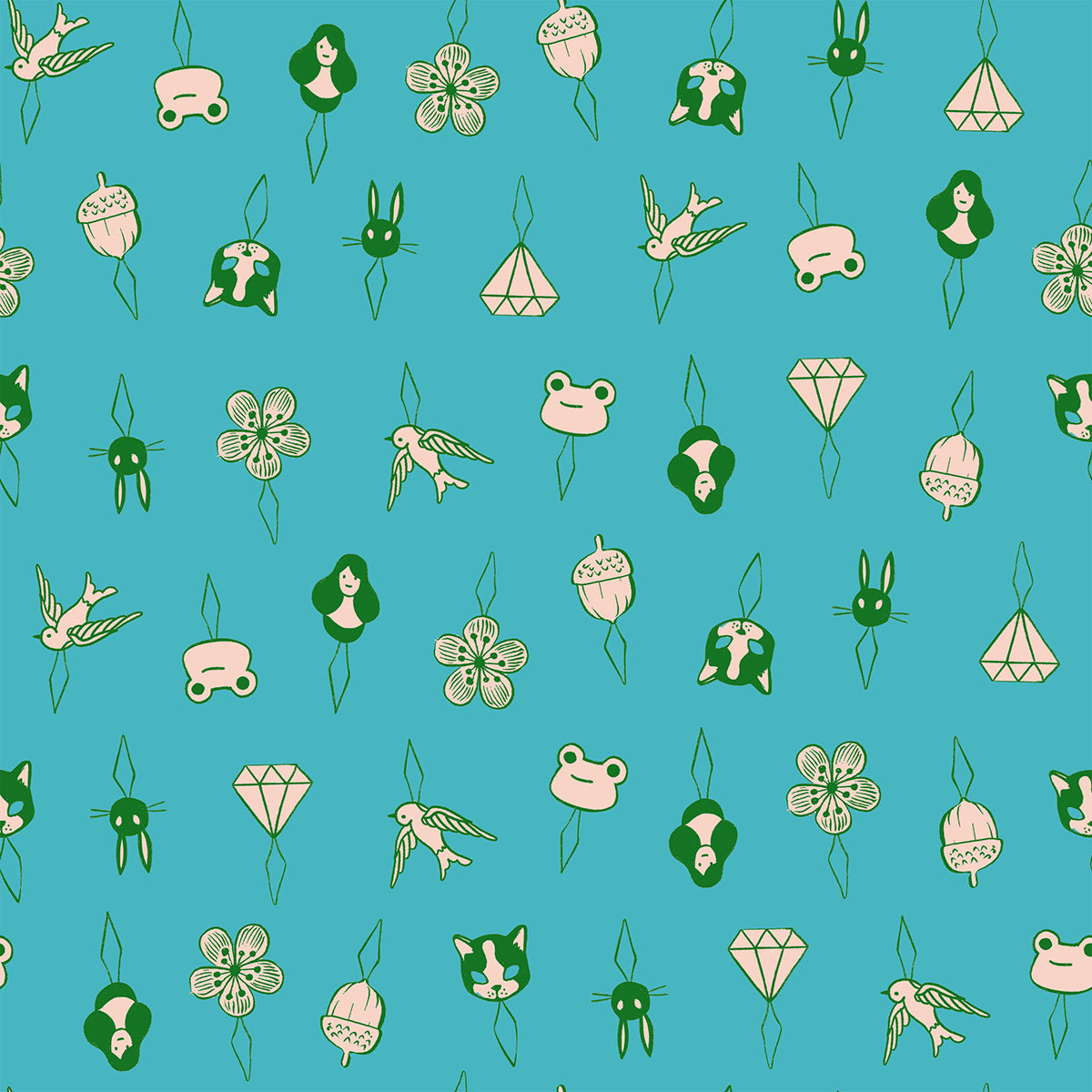 1800 Notion Thread Charms Turquoise RS521415 a Collaborative Collection by Ruby Star Society (sold in 25cm increments)