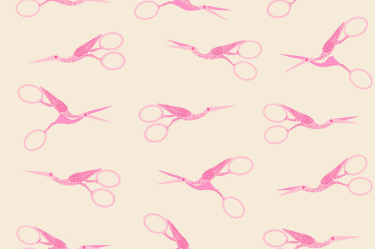 1800 Notion Stork Scissors Shell RS521611 a Collaborative Collection by Ruby Star Society (sold in 25cm increments)