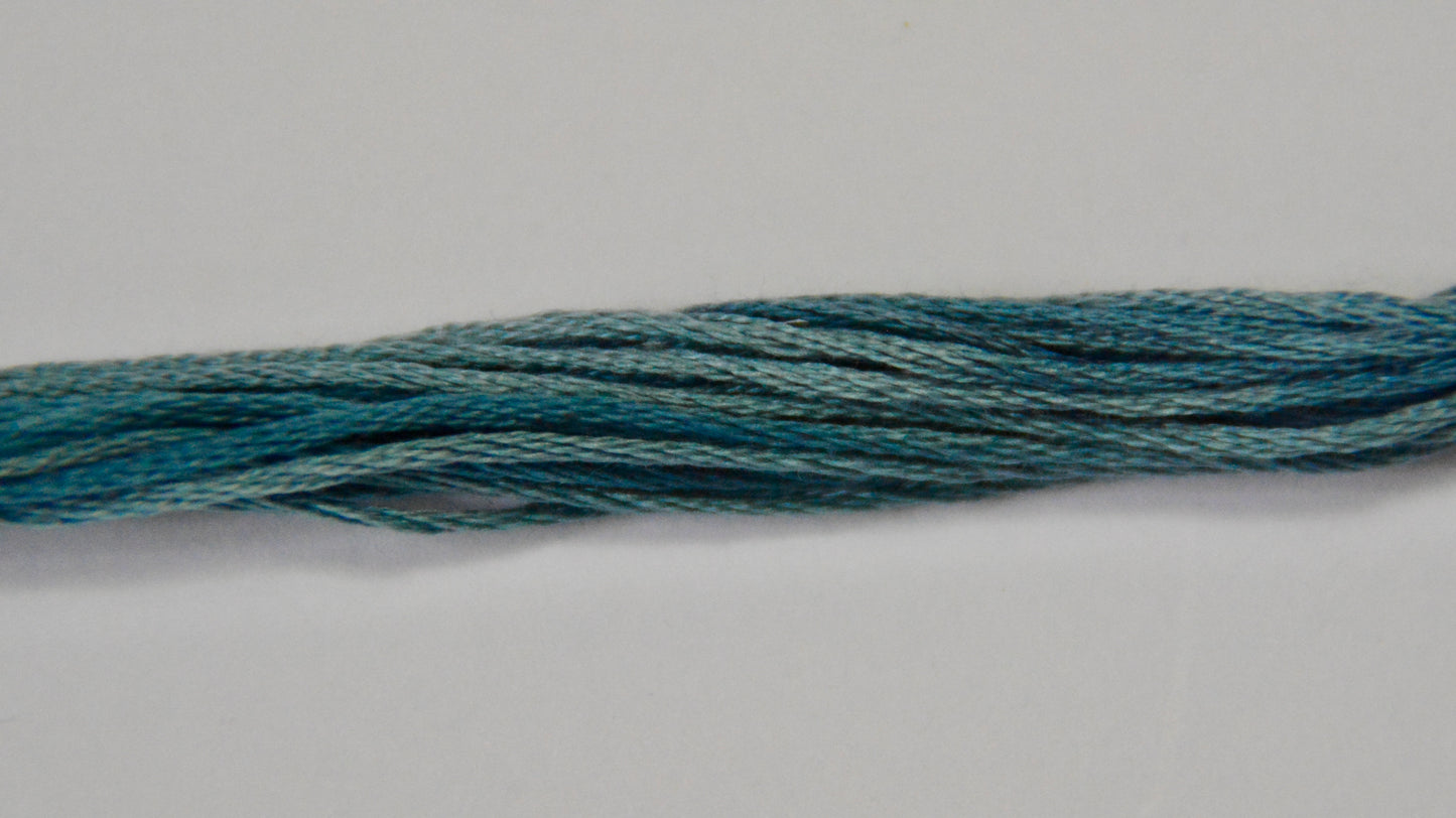 Winnie B Blue 2104a Weeks Dye Works 6-Strand Hand-Dyed Embroidery Floss