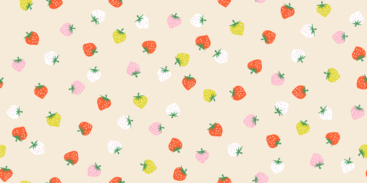Strawberry Toss Shell RS308511 by Kimberly Kight of Ruby Star Society (sold in 25cm increments)