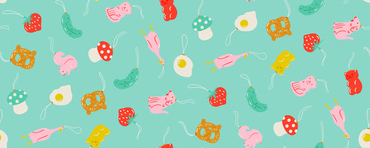 Merry Happy Find The Pickle Frost RS309714 by Kimberly Kight for Ruby Star Society (sold in 25cm increments)