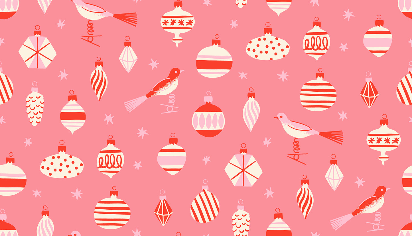 Merry Happy Baubles Sorbet RS309811 by Kimberly Kight for Ruby Star Society (sold in 25cm increments)