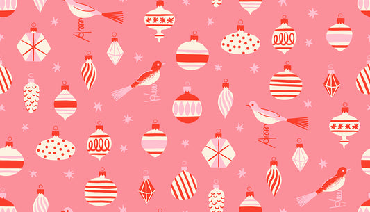 Merry Happy Baubles Sorbet RS309811 by Kimberly Kight for Ruby Star Society (sold in 25cm increments)
