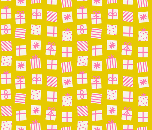 Merry Happy Secret Santa Golden Hour RS310011 by Kimberly Kight for Ruby Star Society (sold in 25cm increments)