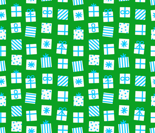 Merry Happy Secret Santa Verdant RS310018 by Kimberly Kight for Ruby Star Society (sold in 25cm increments)