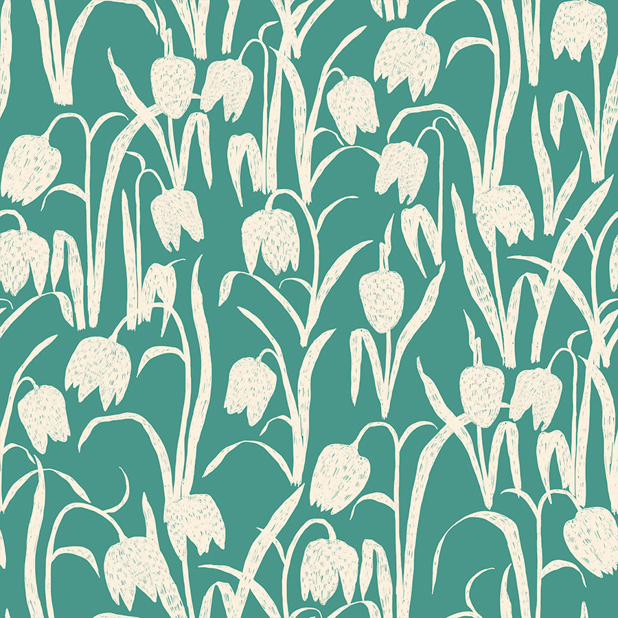 Reimagined Landscapes Fritillaria Watercress RS605214 by Jen Hewett for Ruby Star Society (Sold in 25cm increments)