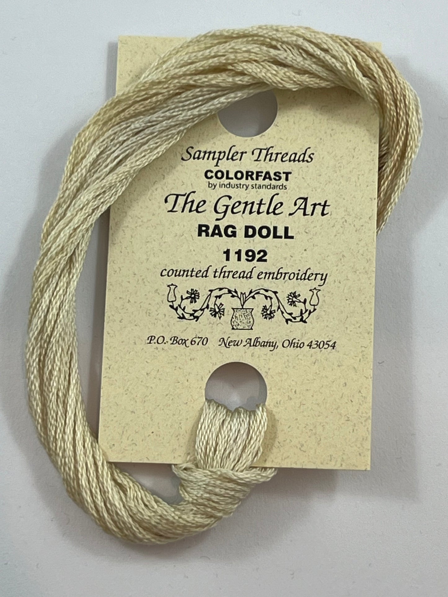 Rag Doll 1192 The Gentle Art Sampler Thread 6 Stranded Hand Dyed Embroidery Floss