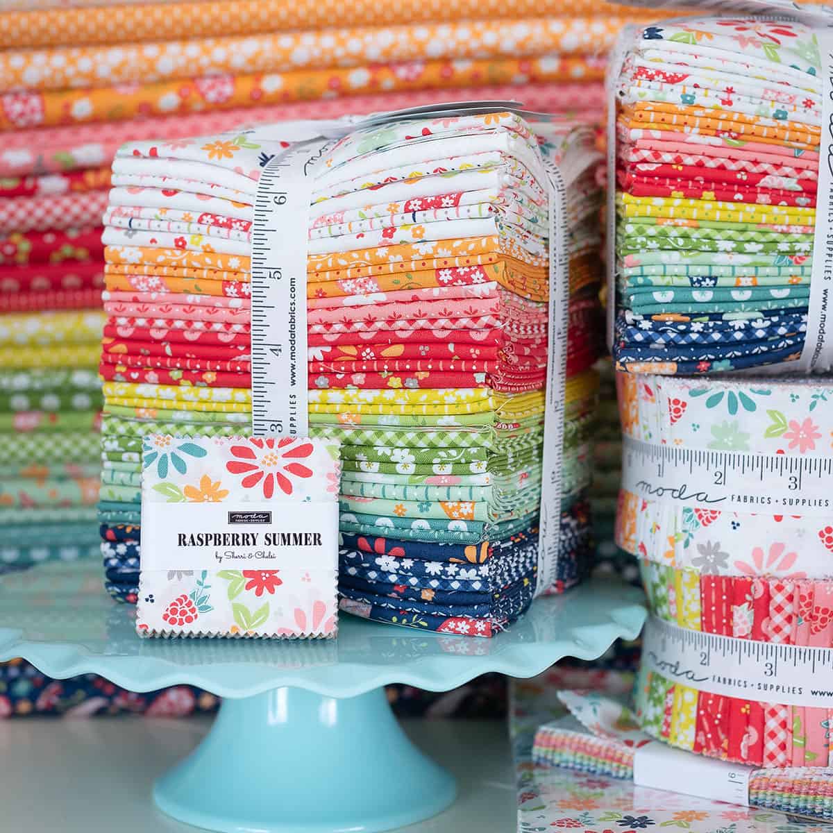 Raspberry Summer Charm Pack by Sherri & Chelsi for Moda Fabrics