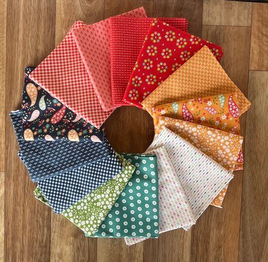 Raspberry Summer Fat Quarter Bundle by Sherri & Chelsi for Moda Fabrics
