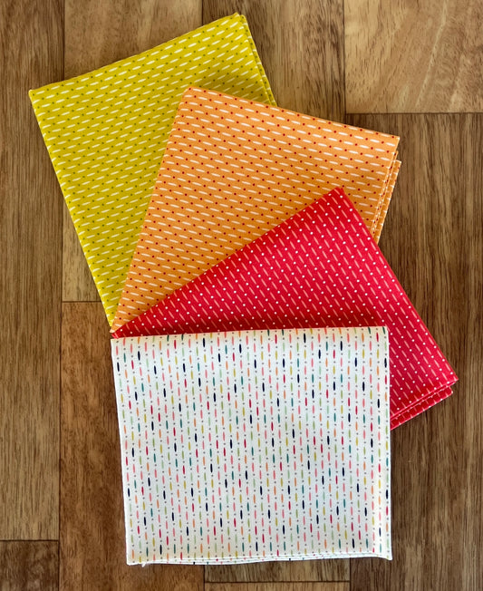 Raspberry Summer Beaded Fat Quarter Bundle by Sherri & Chelsi for Moda Fabrics