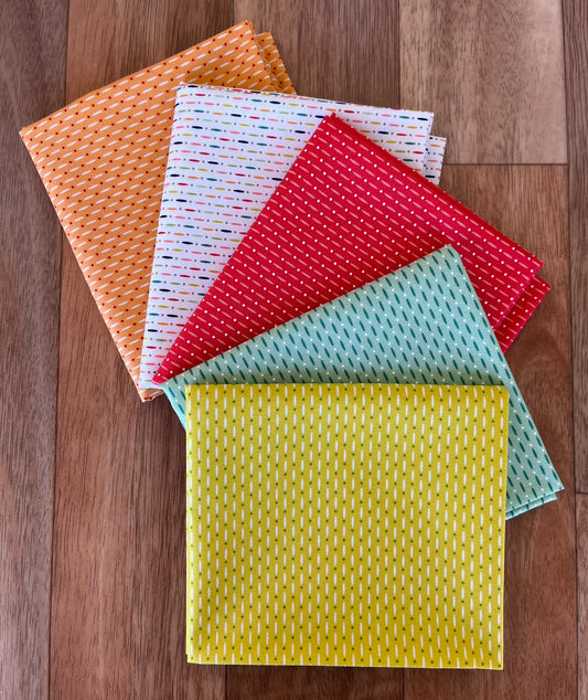 Raspberry Summer Beaded Fat Quarter Bundle by Sherri & Chelsi for Moda Fabrics