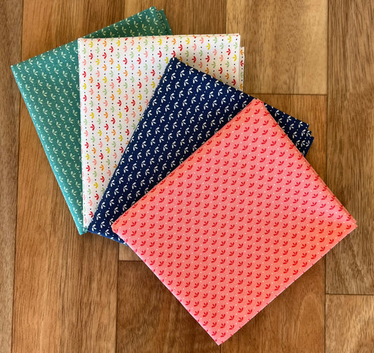 Raspberry Summer Sprout Fat Quarter Bundle by Sherri & Chelsi for Moda Fabrics