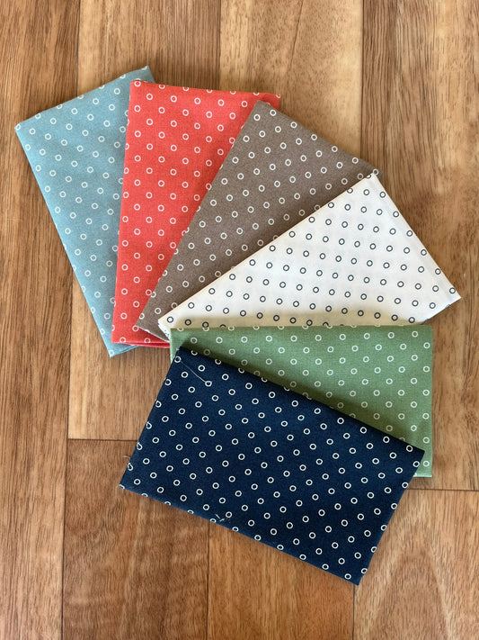 Rosemary Cottage Dots Fat  Eighth Bundle by Camille Roskelley for Moda Fabrics