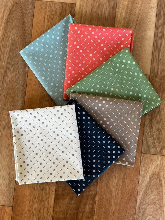 Rosemary Cottage Dots Fat Quarter Bundle by Camille Roskelley for Moda Fabrics