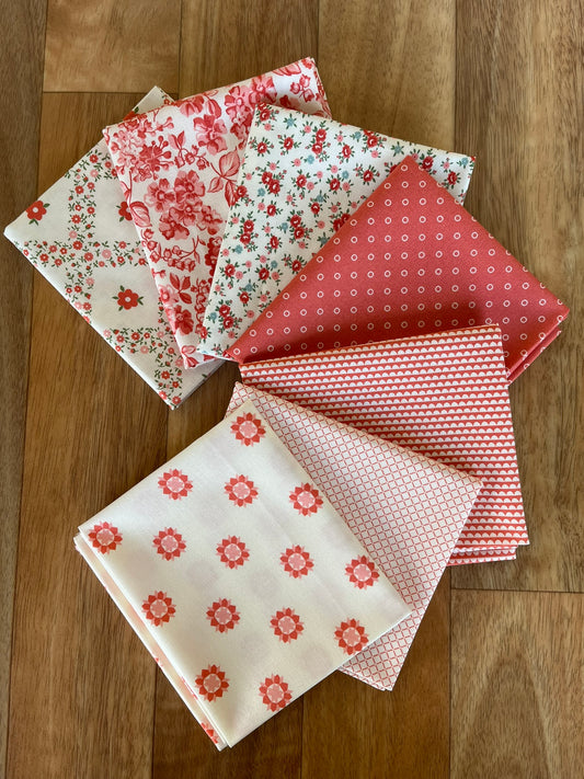 Rosemary Cottage Strawberry Fat Quarter Bundle by Camille Roskelley for Moda Fabrics