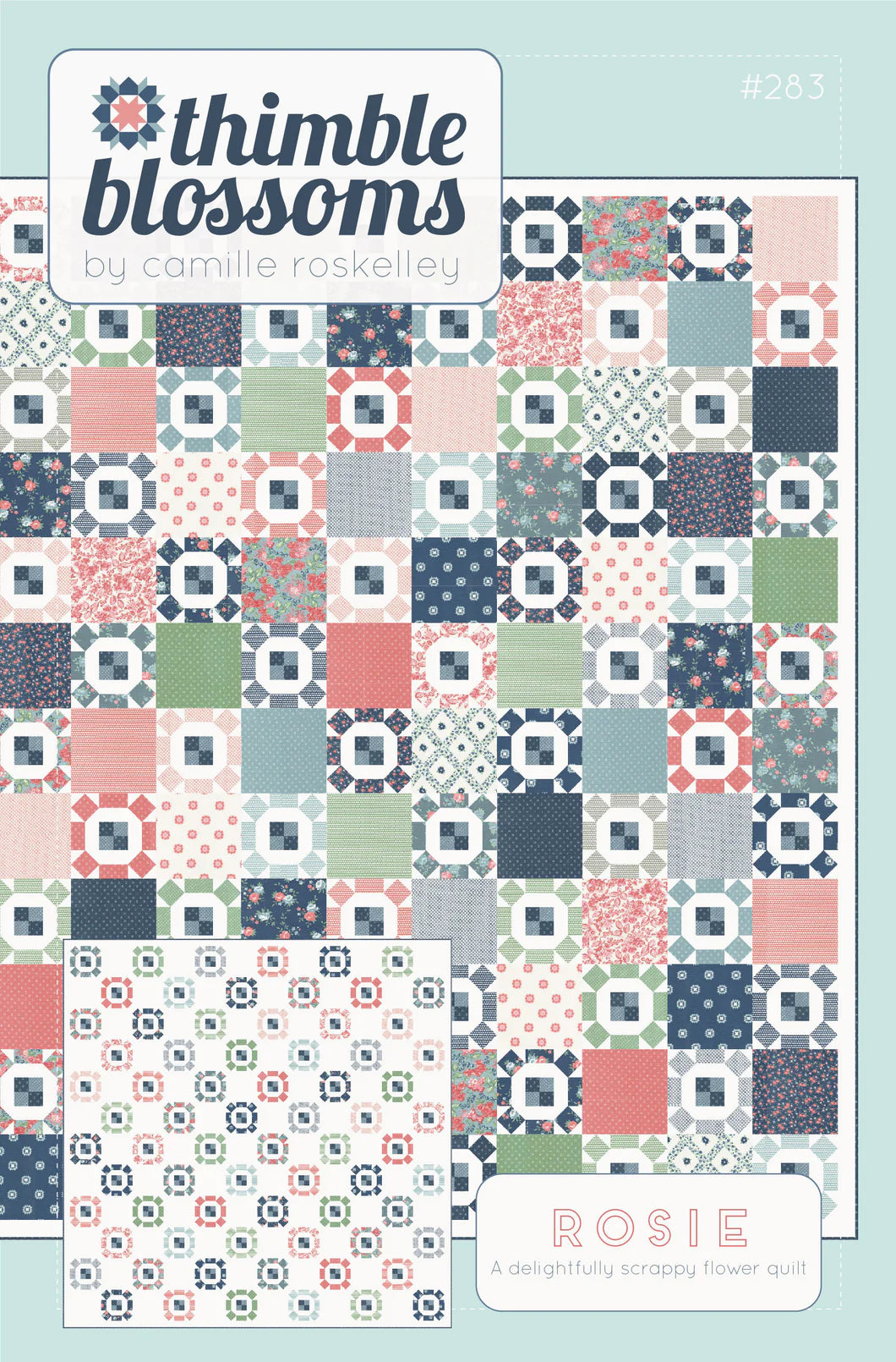 Timberlan Roses Quilt Rosie Quilt Pattern Thimble Blossoms – The Rural Stitch Co
