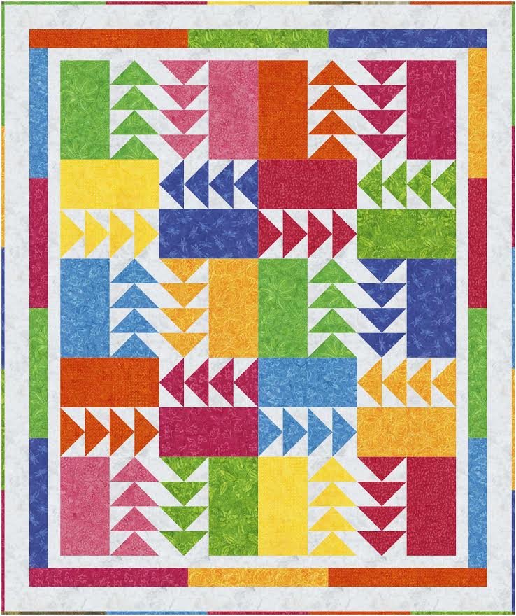 Rush Hour Quilt Pattern by Karen Bialik of The Fabric Addict