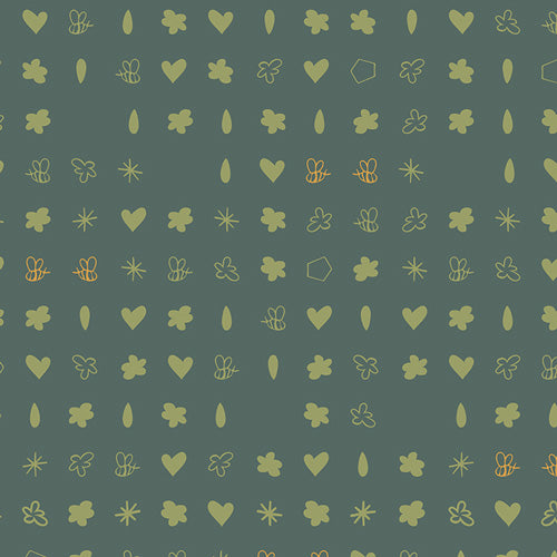 Summer Homestead Greenhouse Garden SH2032 by Sewcial Bee Collective by Art Gallery Fabrics (sold in 25cm increments)