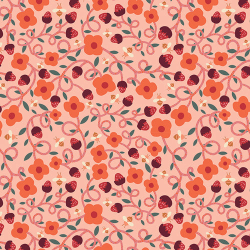 Summer Homestead Vibrant Vines SH2051 by Sewcial Bee Collective by Art Gallery Fabrics (sold in 25cm increments)