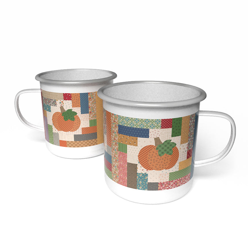 Autumn Enamel Tin Mug by Lori Holt for Bee in my Bonnet