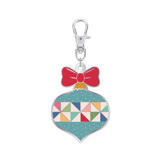 Home Town Holiday Enamel Happy Charm Ornament by Lori Holt of Bee in my Bonnet