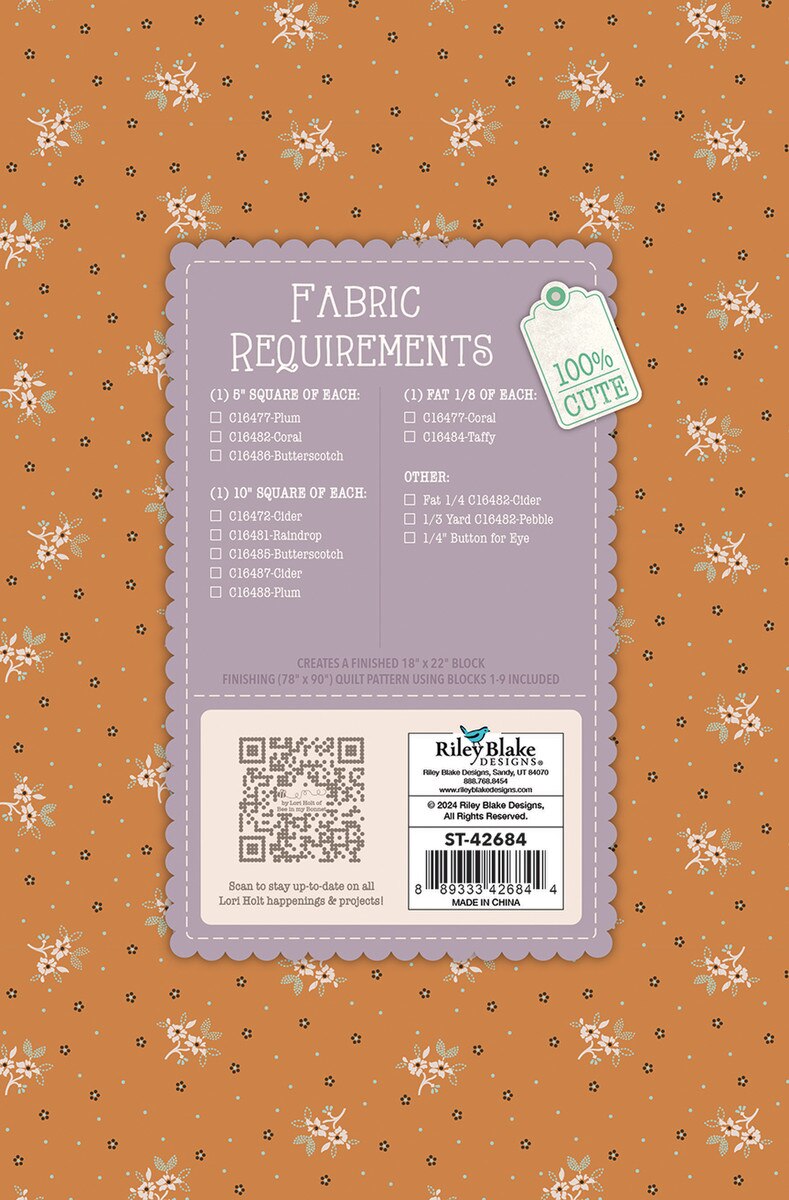 Gentler Times Quilt Seeds #4 by Lori Holt for Riley Blake Fabrics